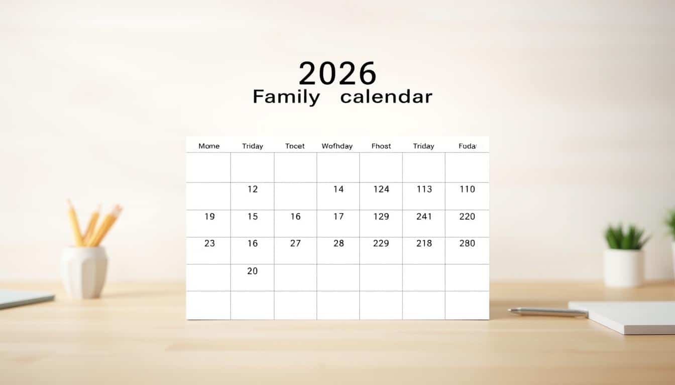 Familienkalender 2026 Excel Vorlage hier kostenlos downloaden
