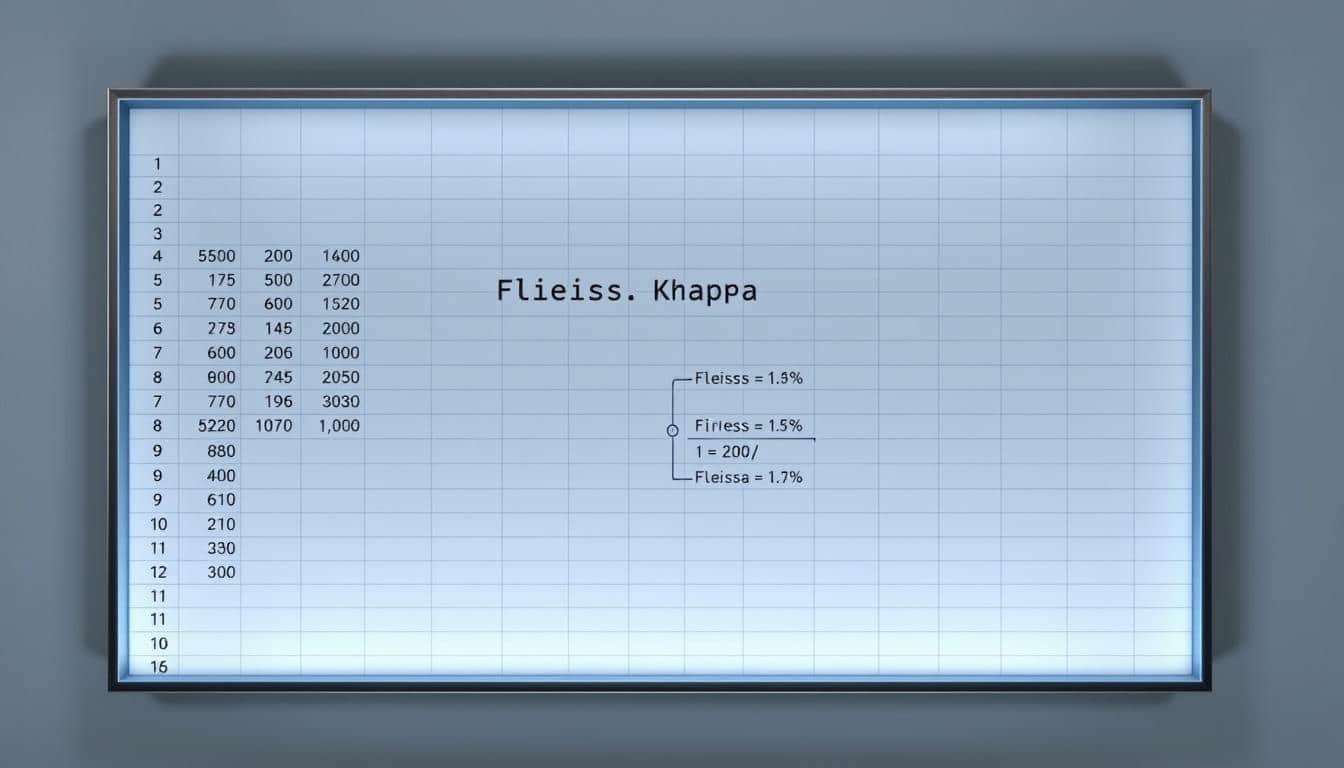 Fleiss Kappa Excel Vorlage hier kostenlos downloaden