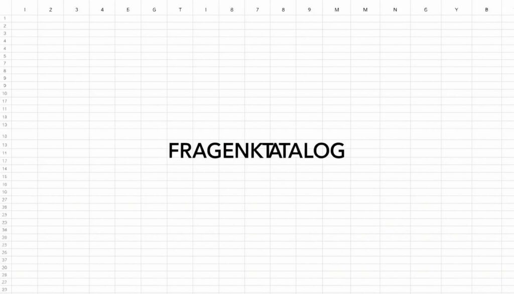 Fragenkatalog Excel Vorlage hier kostenlos downloaden