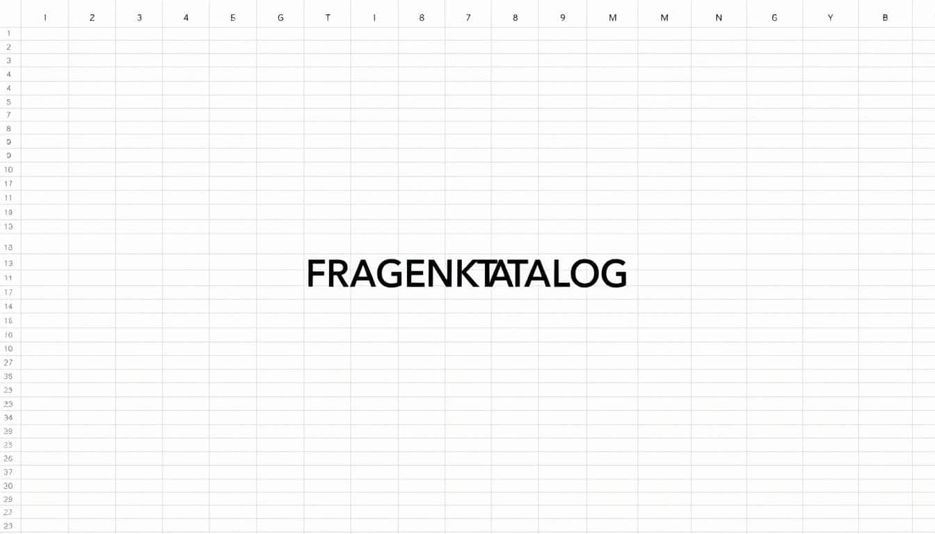 Fragenkatalog Excel Vorlage hier kostenlos downloaden