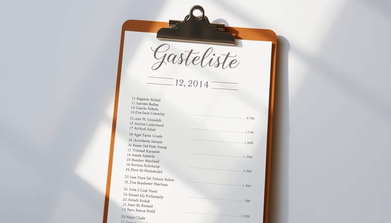 Gästeliste Hochzeit Excel Vorlage hier kostenlos downloaden