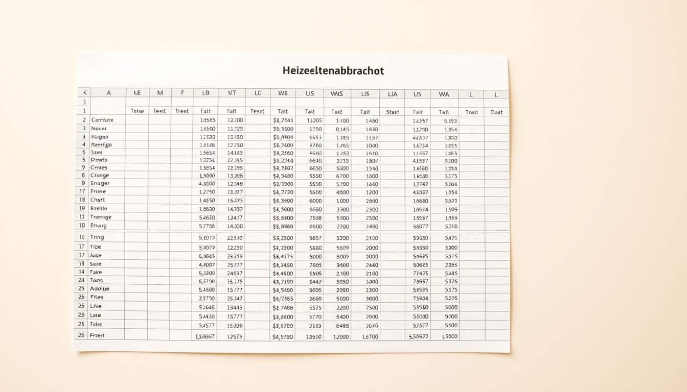 Heizkostenabrechnung Excel Vorlage hier kostenlos downloaden