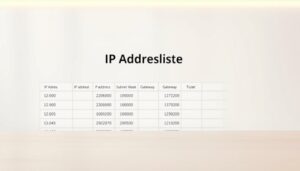 IP Adressliste Excel Vorlage hier kostenlos downloaden