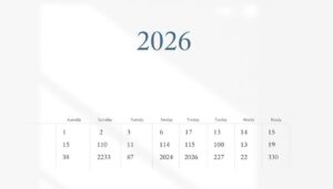 Kalender 2026 Excel Vorlage hier kostenlos downloaden