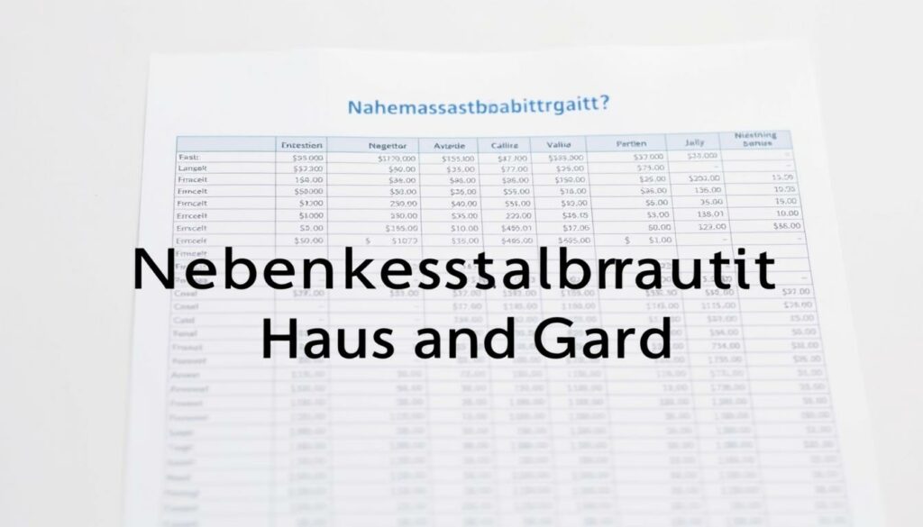 Nebenkostenabrechnung Haus und Grund Excel Vorlage hier kostenlos downloaden