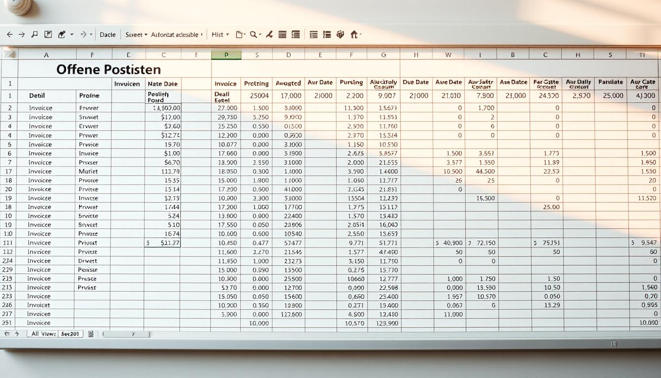 Offene Posten Excel Vorlage hier kostenlos downloaden
