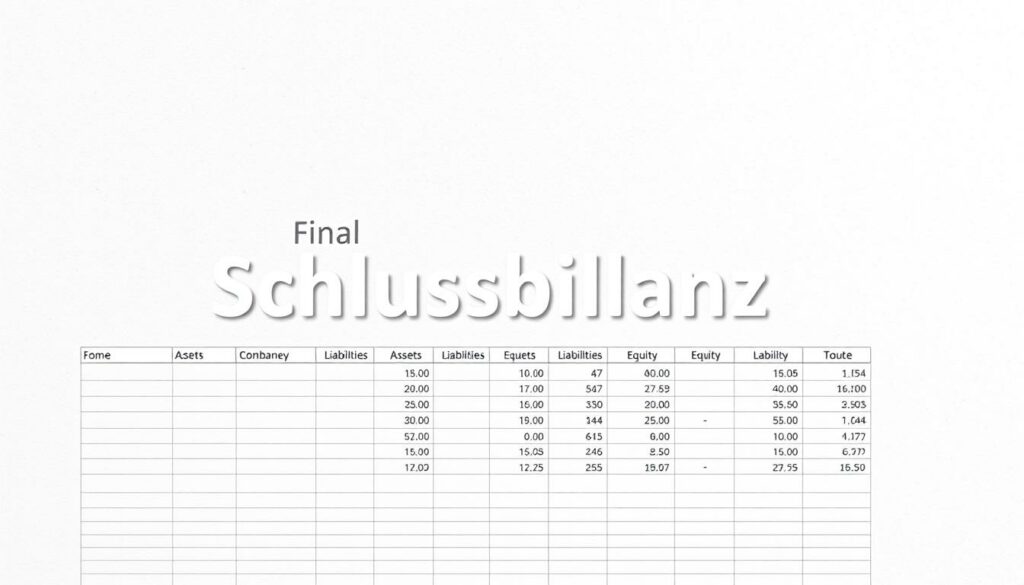 Schlussbilanz Excel Vorlage hier kostenlos downloaden