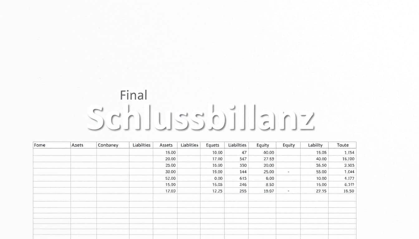 Schlussbilanz Excel Vorlage hier kostenlos downloaden