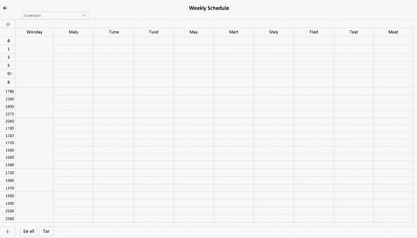 Stundenplan Excel Vorlage hier kostenlos downloaden