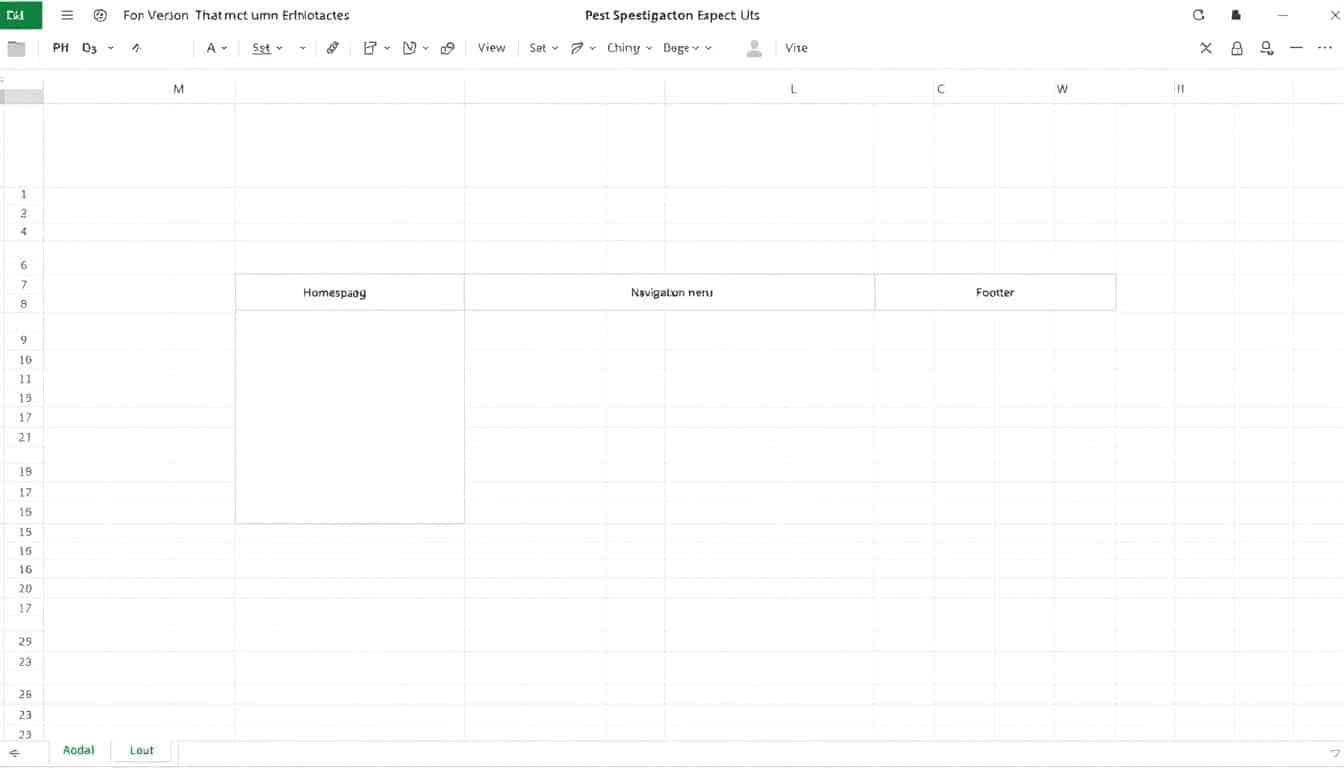 Website Struktur Excel Vorlage hier kostenlos downloaden