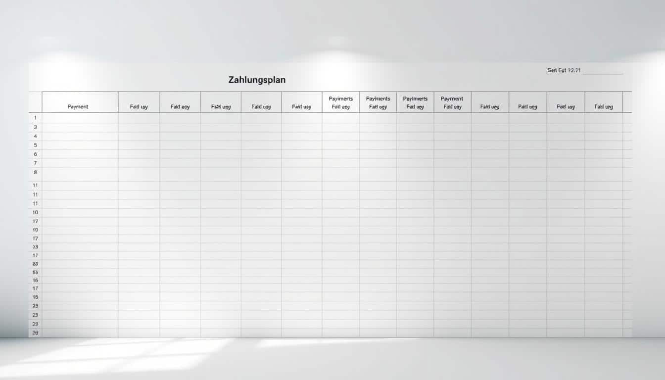 Zahlungsplan Excel Vorlage hier kostenlos downloaden
