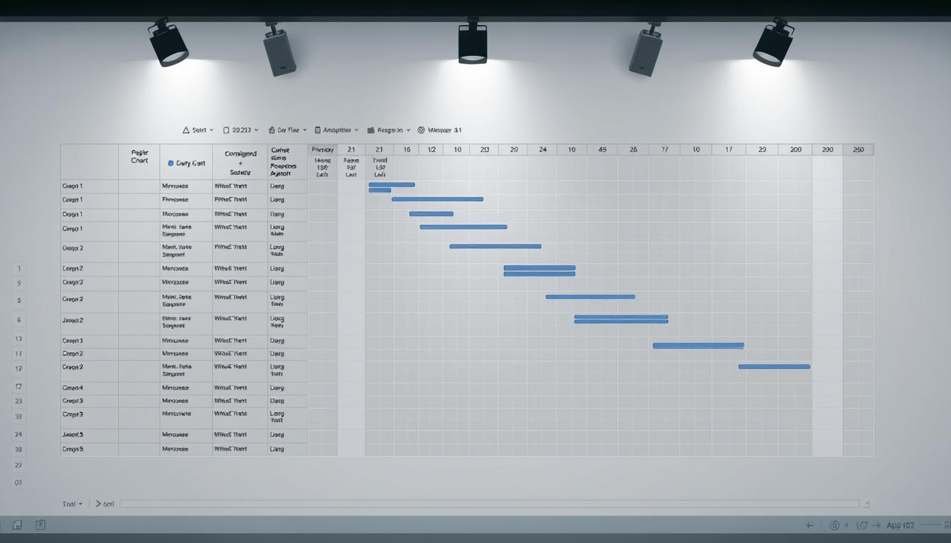 Zeitplan Diagramm Excel Vorlage hier kostenlos downloaden