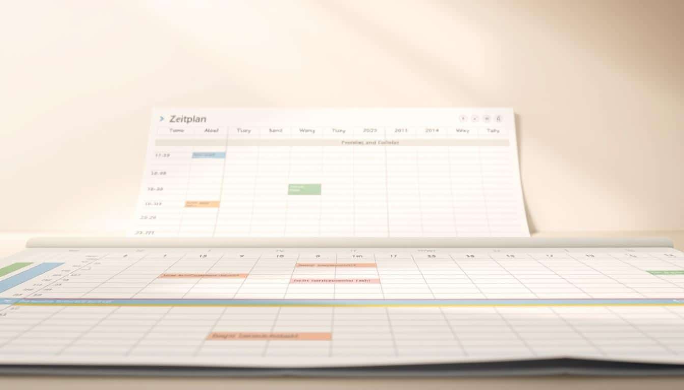 Zeitplan Excel Vorlage hier kostenlos downloaden