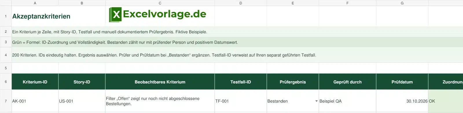User Stories 3 User Stories – Blatt Kriterien